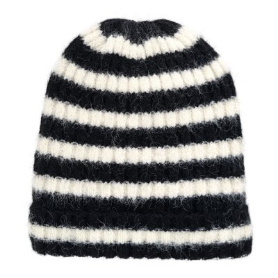 Mützen - Gårda Isfjord Slouch Beanie (schwarz/weiß)