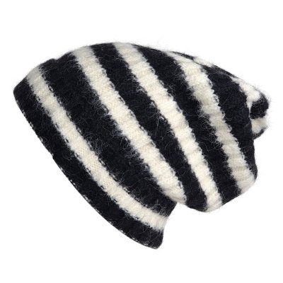 Mützen - Gårda Isfjord Slouch Beanie (schwarz/weiß)