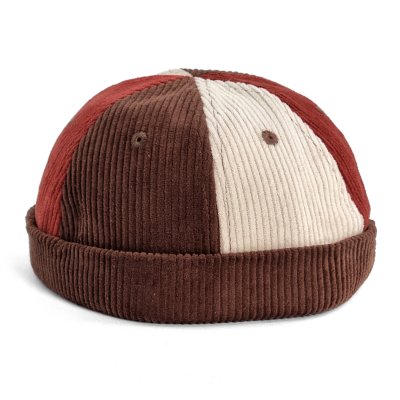 Mützen - Gårda Lockport Docker Beanie (braun/rot/creme)