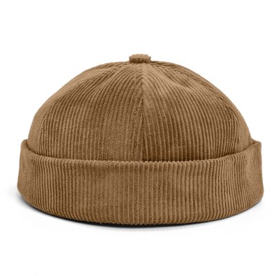 Mützen - Gårda Lymington Corduroy Docker Beanie (beige)