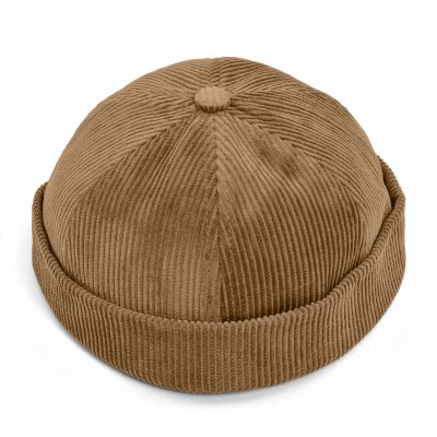 Mützen - Gårda Lymington Corduroy Docker Beanie (beige)