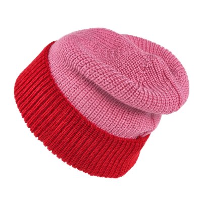 Mützen - Gårda St. Moritz Merino Wool Beanie (rot/rosa)