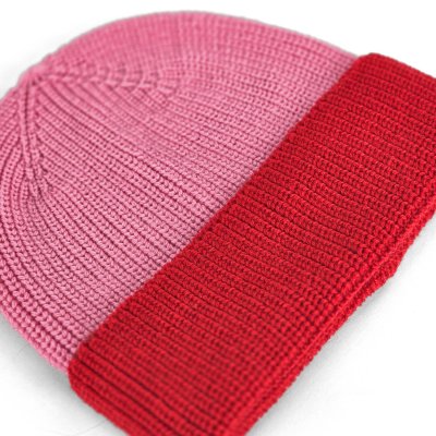 Mützen - Gårda St. Moritz Merino Wool Beanie (rot/rosa)