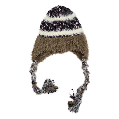 Mützen - Gårda Quellon Knit Earflap Beanie (braun/mehrfarbig)