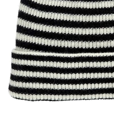 Mützen - Gårda Saint-Gervais Striped Wool Mix Beanie (schwarz/weiß)