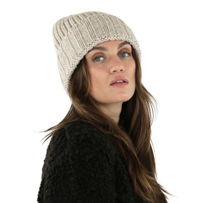 Mützen - Gårda Val d'Isère Wool Mix Beanie (hellbeige)