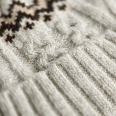 Mützen - Gårda Vallanes Wool Mix Beanie (cremefarben)