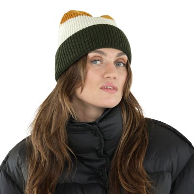 Mützen - Gårda Courchevel Merino Wool Beanie (grün/cremeweiß/senf)