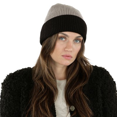 Mützen - Gårda St. Moritz Merino Wool Beanie (braun/beige)
