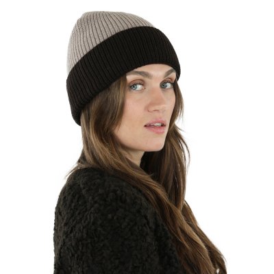 Mützen - Gårda St. Moritz Merino Wool Beanie (braun/beige)