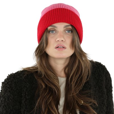 Mützen - Gårda St. Moritz Merino Wool Beanie (rot/rosa)