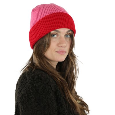 Mützen - Gårda St. Moritz Merino Wool Beanie (rot/rosa)