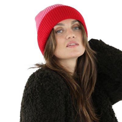 Mützen - Gårda St. Moritz Merino Wool Beanie (rot/rosa)