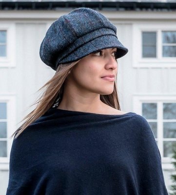 Caps - CTH Ericson Regina Harris Tweed (Schwarz)