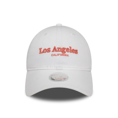 Caps - New Era Los Angeles Wordmark 9TWENTY (weiß)