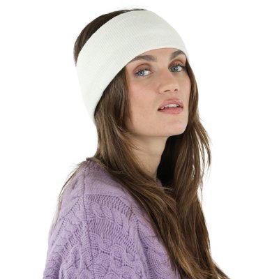 Stirnband - Gårda Crans-Montana Wool Mix Headband (weiß)
