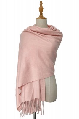 Schals - Gårda Soft Wool Blanket Wrap Scarf (Soft Pink)