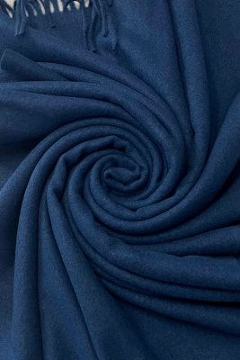 Schals - Gårda Soft Wool Blanket Wrap Scarf (Navy)