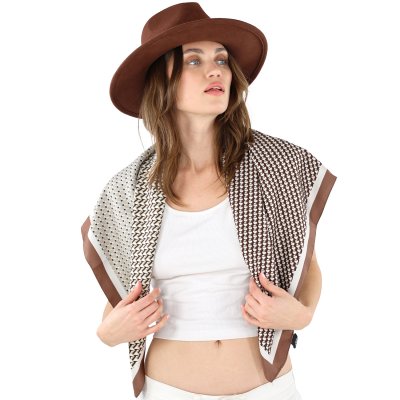 Tuch - Gårda Narbonne Satin Scarf (braun/weiß)