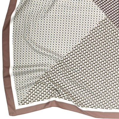 Tuch - Gårda Narbonne Satin Scarf (braun/weiß)