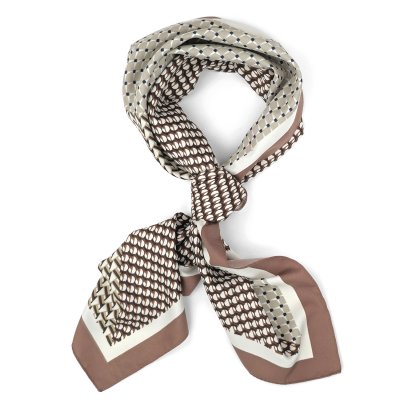 Tuch - Gårda Narbonne Satin Scarf (braun/weiß)