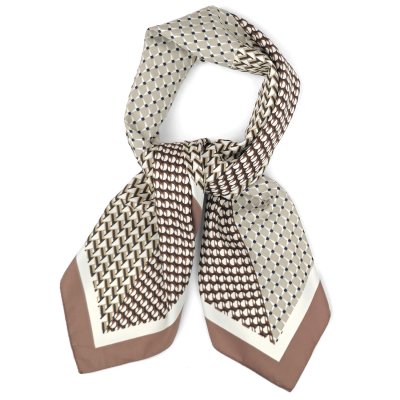 Tuch - Gårda Narbonne Satin Scarf (braun/weiß)