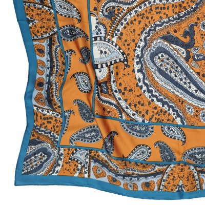 Tuch - Gårda Paisley Satin Scarf (orange)