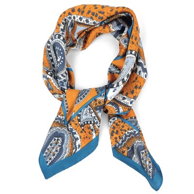 Tuch - Gårda Paisley Satin Scarf (orange)