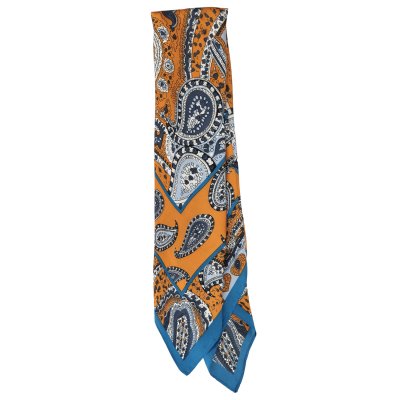Tuch - Gårda Paisley Satin Scarf (orange)