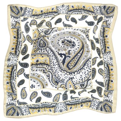 Tuch - Gårda Paisley Satin Scarf (weiß)