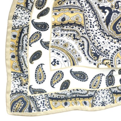 Tuch - Gårda Paisley Satin Scarf (weiß)