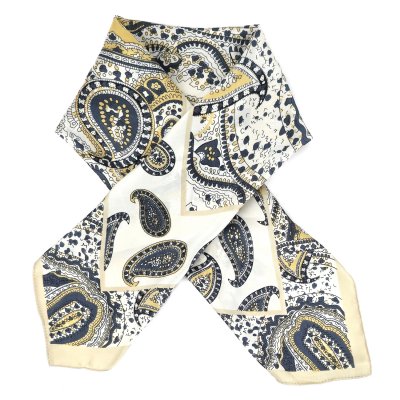 Tuch - Gårda Paisley Satin Scarf (weiß)