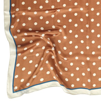 Tuch - Gårda Polka Dot Satin Scarf (orange)