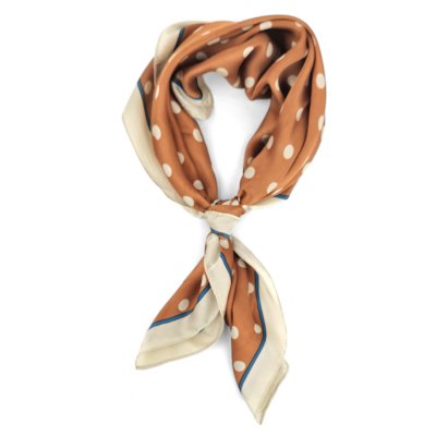 Tuch - Gårda Polka Dot Satin Scarf (orange)