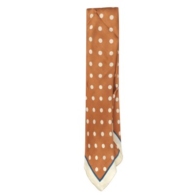 Tuch - Gårda Polka Dot Satin Scarf (orange)