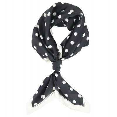 Tuch - Gårda Polka Dot Satin Scarf (schwarz)