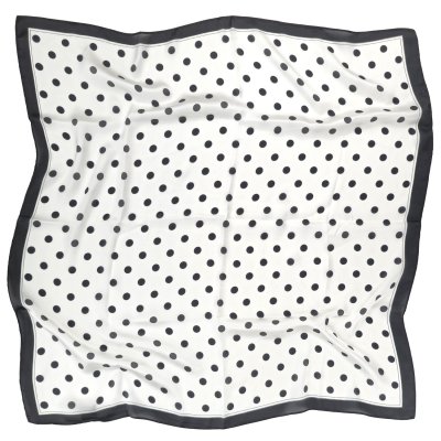 Tuch - Gårda Polka Dot Satin Scarf (weiß)