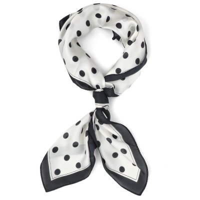 Tuch - Gårda Polka Dot Satin Scarf (weiß)