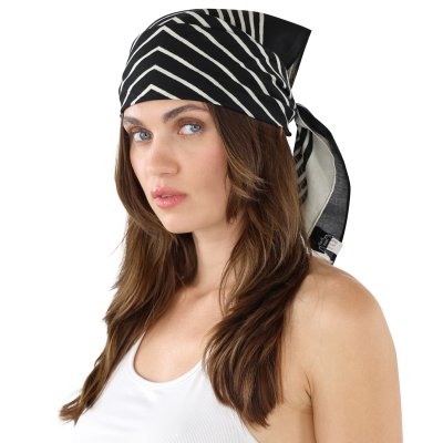 Tuch - Gårda Tabriz Satin Scarf (schwarz/creme)