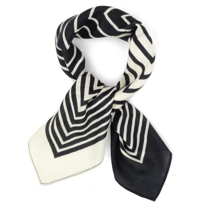 Tuch - Gårda Tabriz Satin Scarf (schwarz/creme)