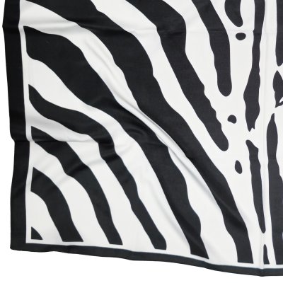 Tuch - Gårda Zebra Satin Scarf (schwarz)