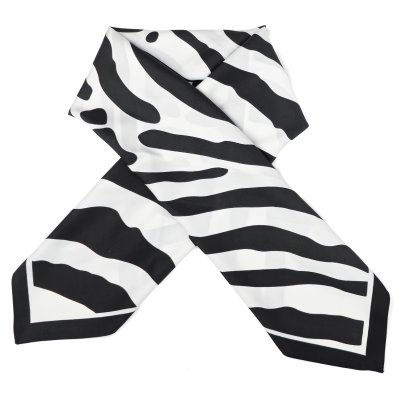 Tuch - Gårda Zebra Satin Scarf (schwarz)