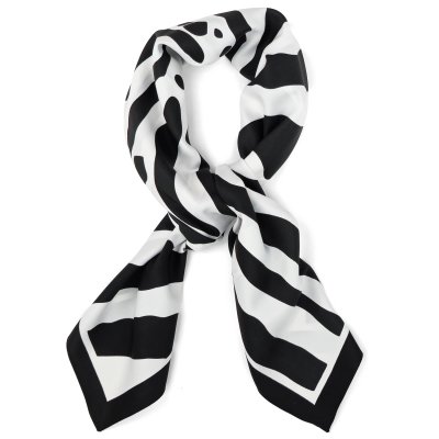 Tuch - Gårda Zebra Satin Scarf (schwarz)