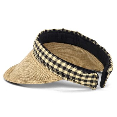 Sonnenvisier - Gårda Split Visor (natur/schwarz/beige)