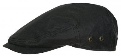 Schiebermütze / Schirmmütze - Stetson Driver Cap Waxed Cotton (schwarz)