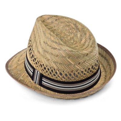 Strohhut - Gårda Agulo Natural Straw Trilby (Natur/Braun)