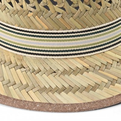 Strohhut - Gårda Agulo Natural Straw Trilby (Natur/Creme)