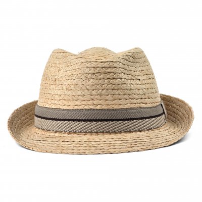 Strohhut - Gårda Benijo Raffia Trilby (Natur/Taupe)
