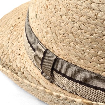 Strohhut - Gårda Benijo Raffia Trilby (Natur/Taupe)