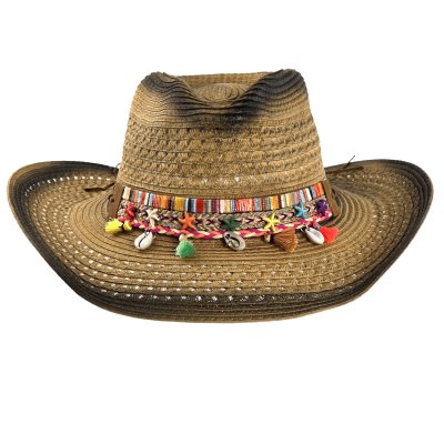 Strohhut - Gårda Cassis Western Hat (braun)